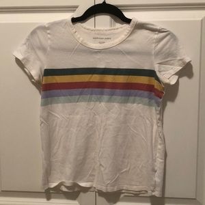 rainbow american eagle shirt